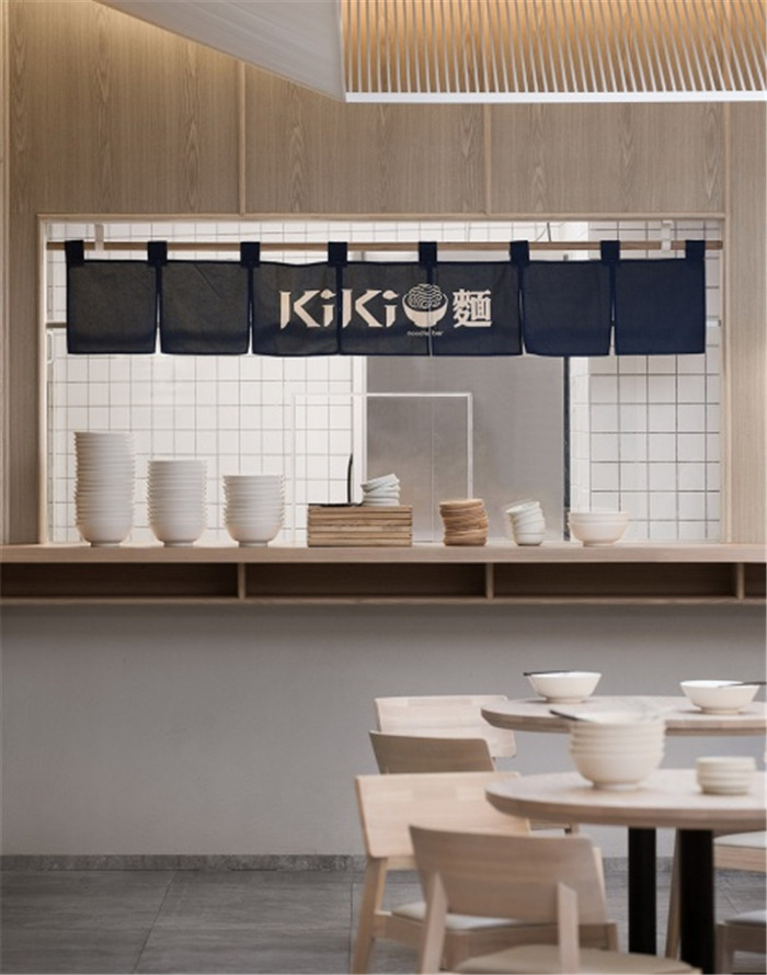 舒淇投資的上海KIKI現(xiàn)代中式特色面館裝修設(shè)計案例