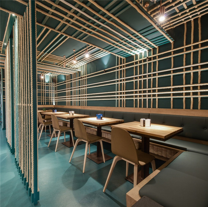 國(guó)外創(chuàng)意海港風(fēng)餐廳酒吧裝修設(shè)計(jì)圖  演繹冰火兩重天