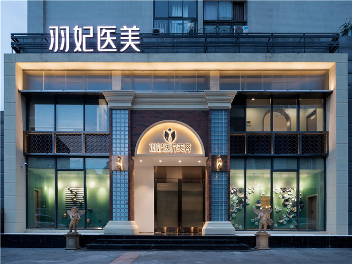 低調(diào)奢華風(fēng)羽妃醫(yī)療美容醫(yī)院外觀裝修設(shè)計實景圖