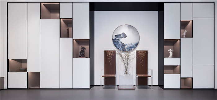 東方美學高端家居展廳展示區(qū)裝修設計實景圖