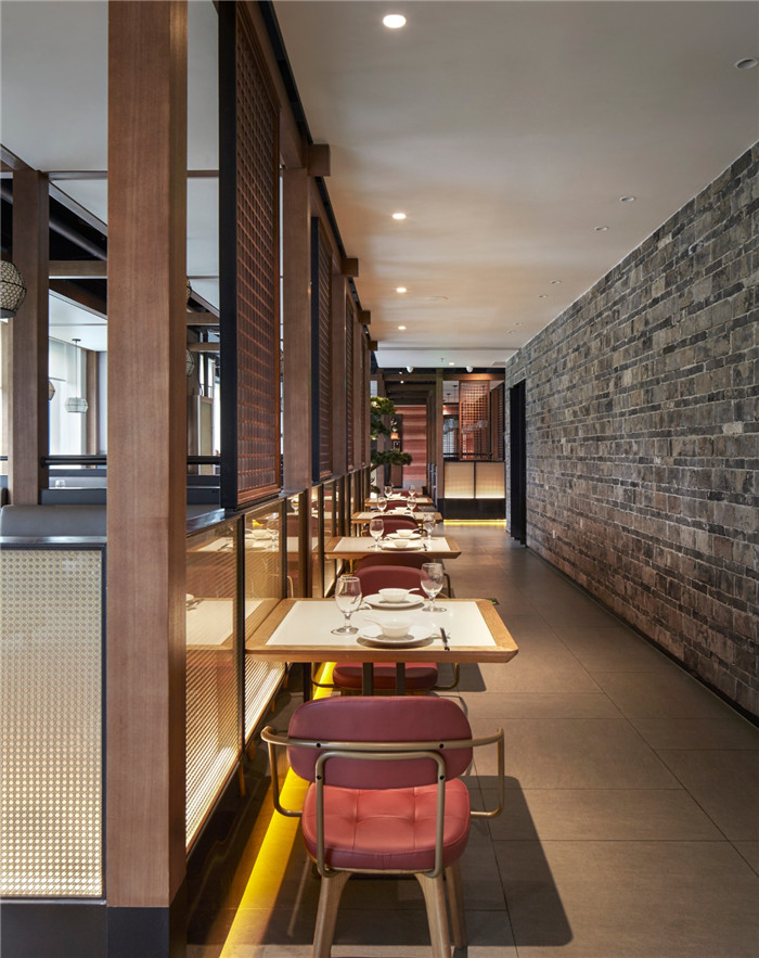 卡座區(qū)裝修設計-鄭州中餐廳裝修公司推薦瀟湘府中餐廳裝修設計方案