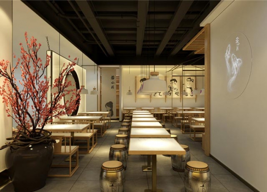 蓉小月酸菜魚餐廳裝修設(shè)計